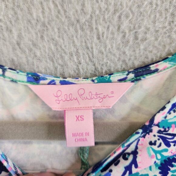 Lilly Pulitzer Dress Womens XS Ophelia Multi The Swim Resort Cruise Vacy Beachy - Picture 6 of 13